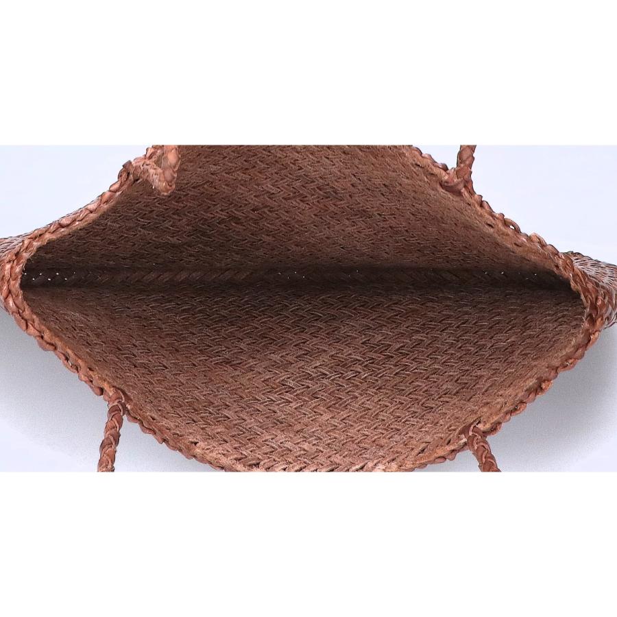 DRAGON ドラゴン メッシュレザー トートバッグ ブラウン レディース