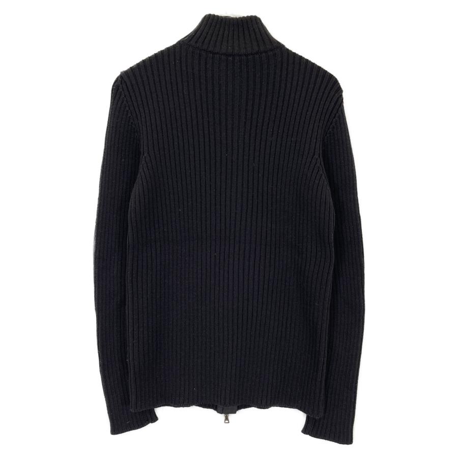 PRADA SPORT プラダスポーツ ブラック ウール ドライバーズニット 52