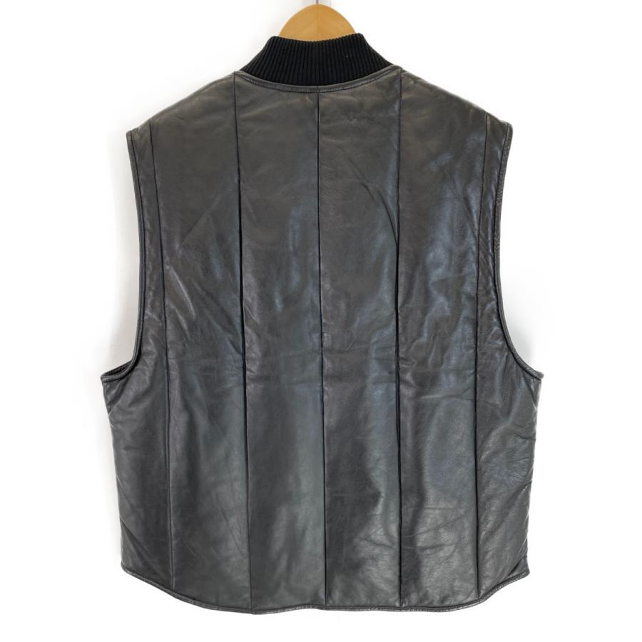 Supreme（シュプリーム） ×Dickies ブラック レザーワークダウンベスト