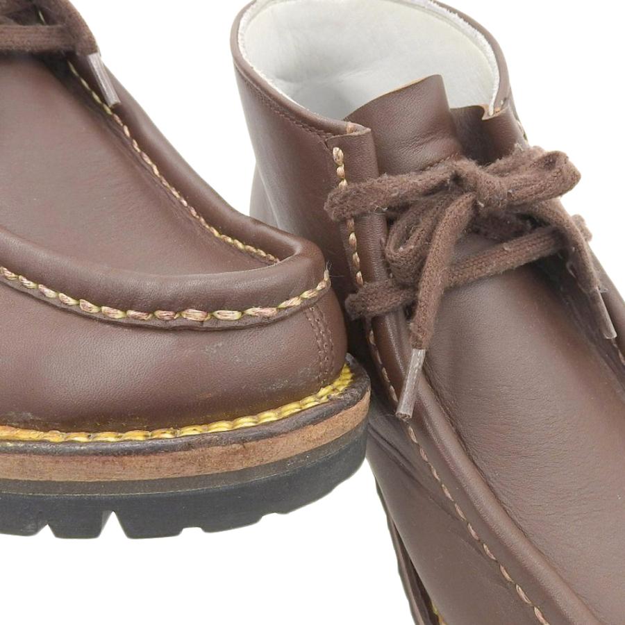 美品 goro ゴロー 深型 レザーチロリアンシューズ 26.5 ブラウン