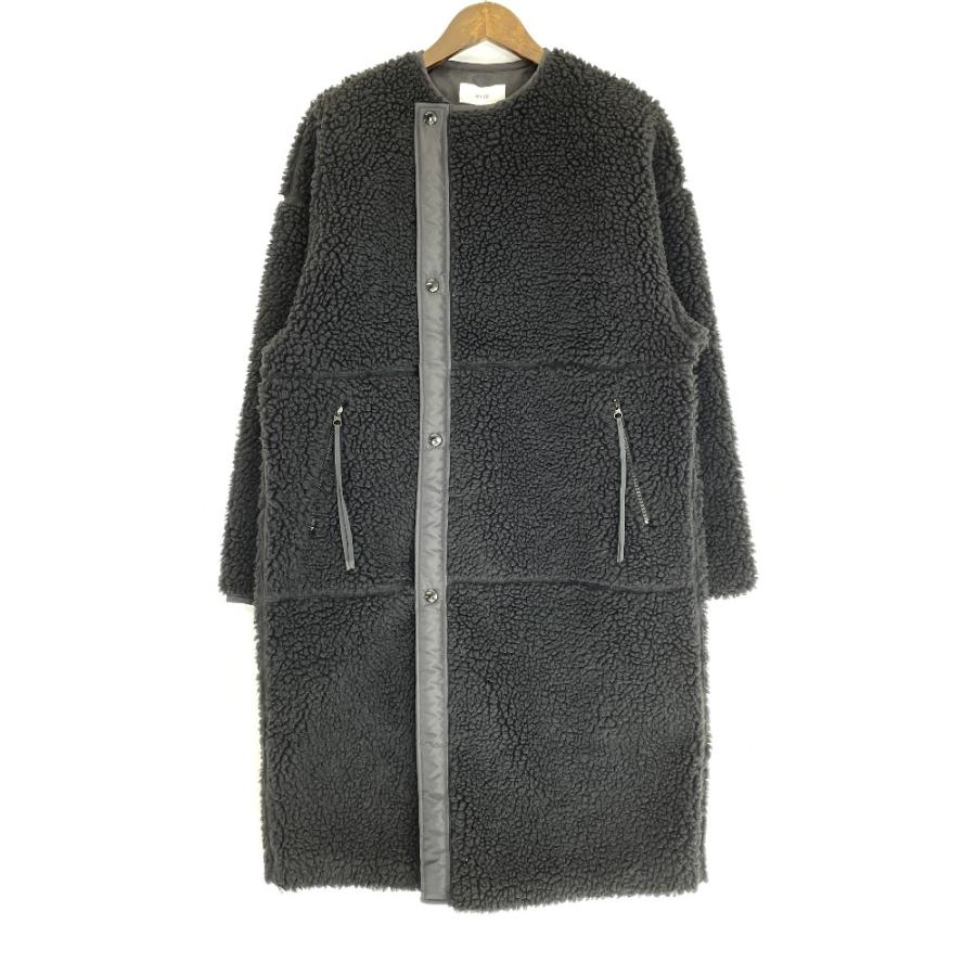 HYKE ハイク 20AW 17175-0101 FAUX SHEARLING COAT フリースコート