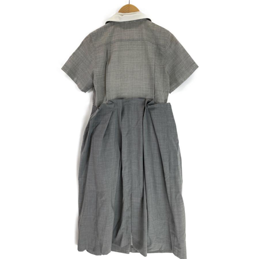 sacai（サカイ） 21-05523 21SS グレー Suiting Dress シャツ
