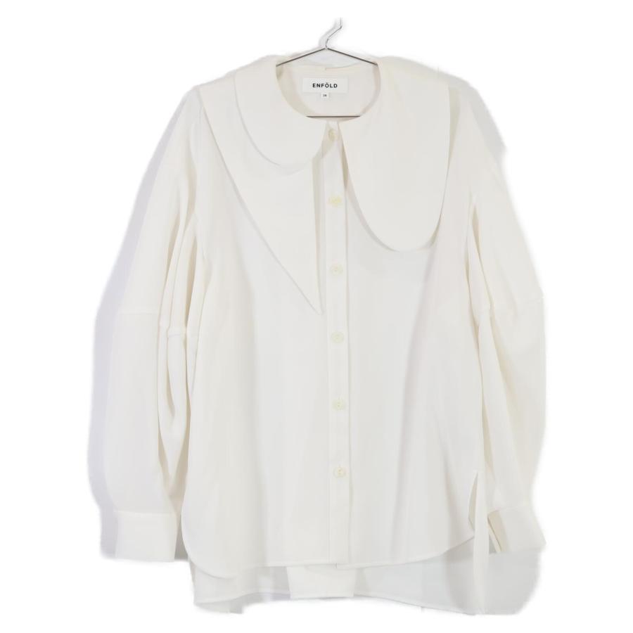 ENFOLD（エンフォルド） 24SS アシンメトリーカラーブラウス トップス