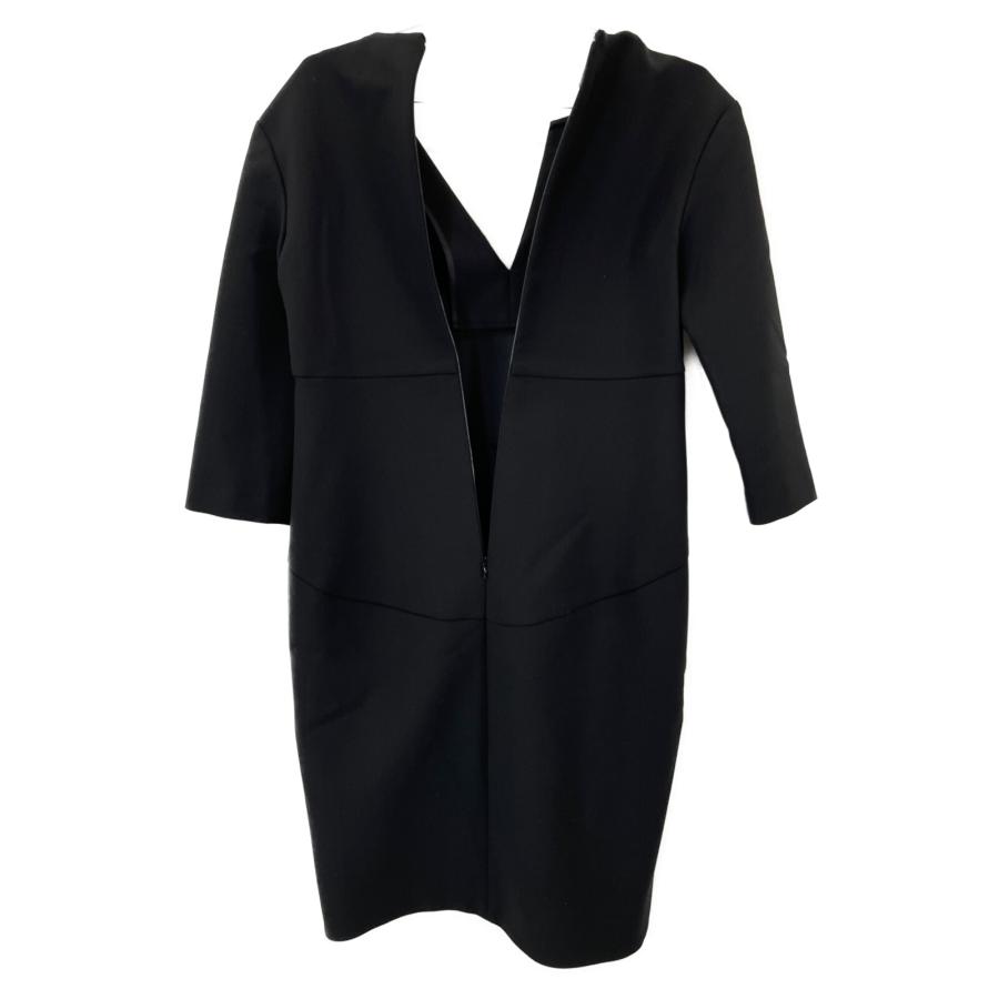 YOKOCHAN ヨーコチャン YCD-118-366 ブラック 七分袖 フェイクパール