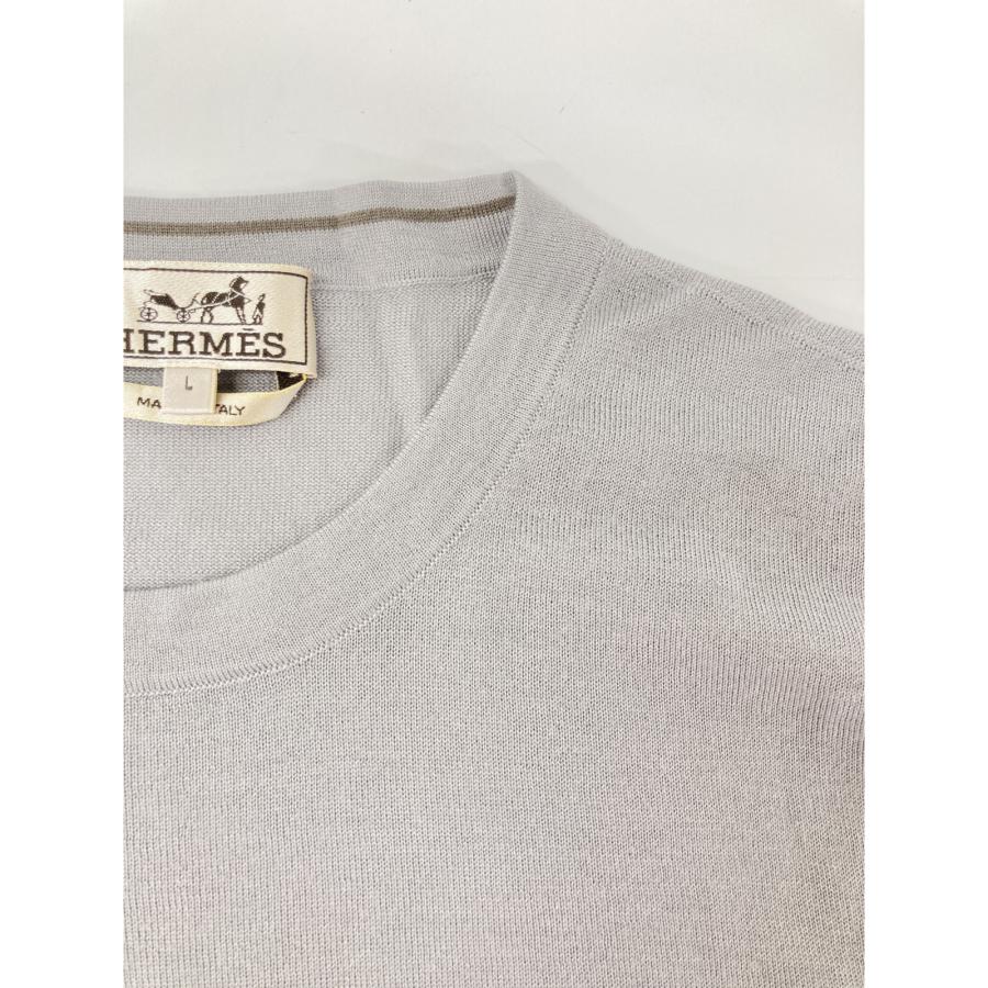 国内正規/ HERMES エルメス カシミヤxシルクxウール クルーネック