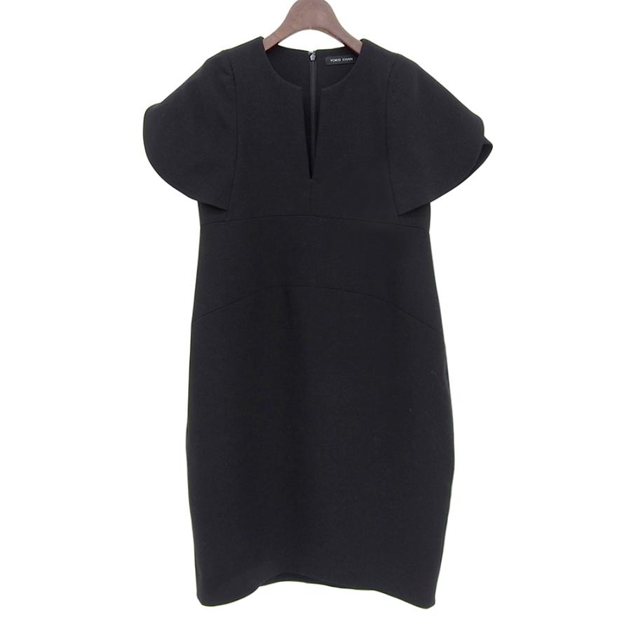 YOKO CHAN ヨーコチャン フレアスリーブ スリットライン ドレス