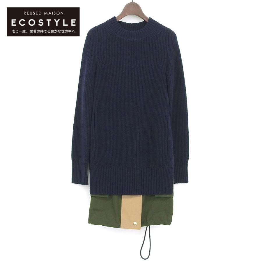 sacai（サカイ） /21年製 21-05800 wool knit Grosgrain dress ニット