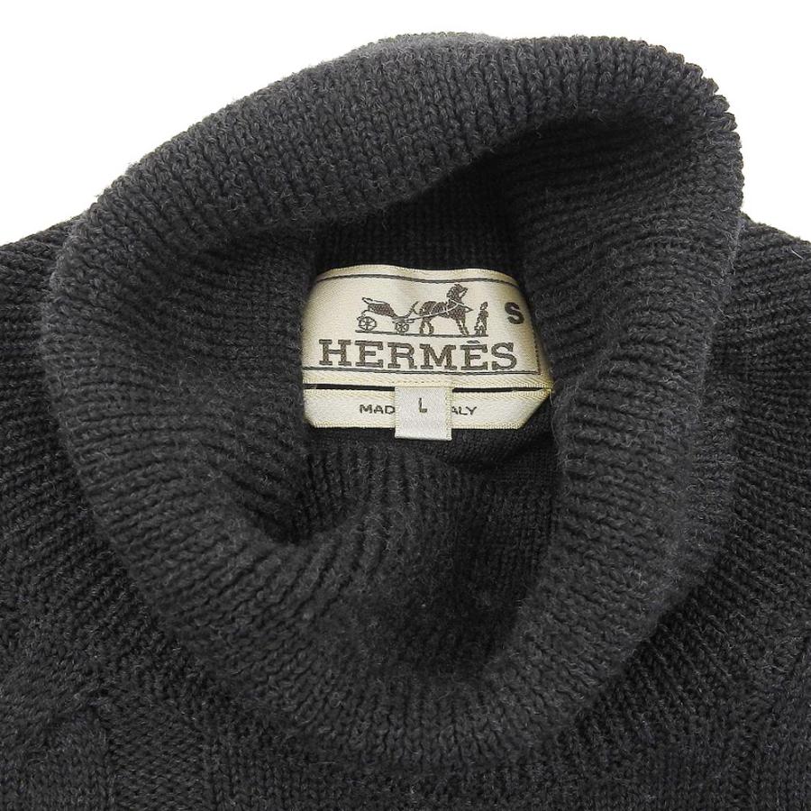 国内正規/ HERMES エルメス ウール タートルネック ロングスリーブ