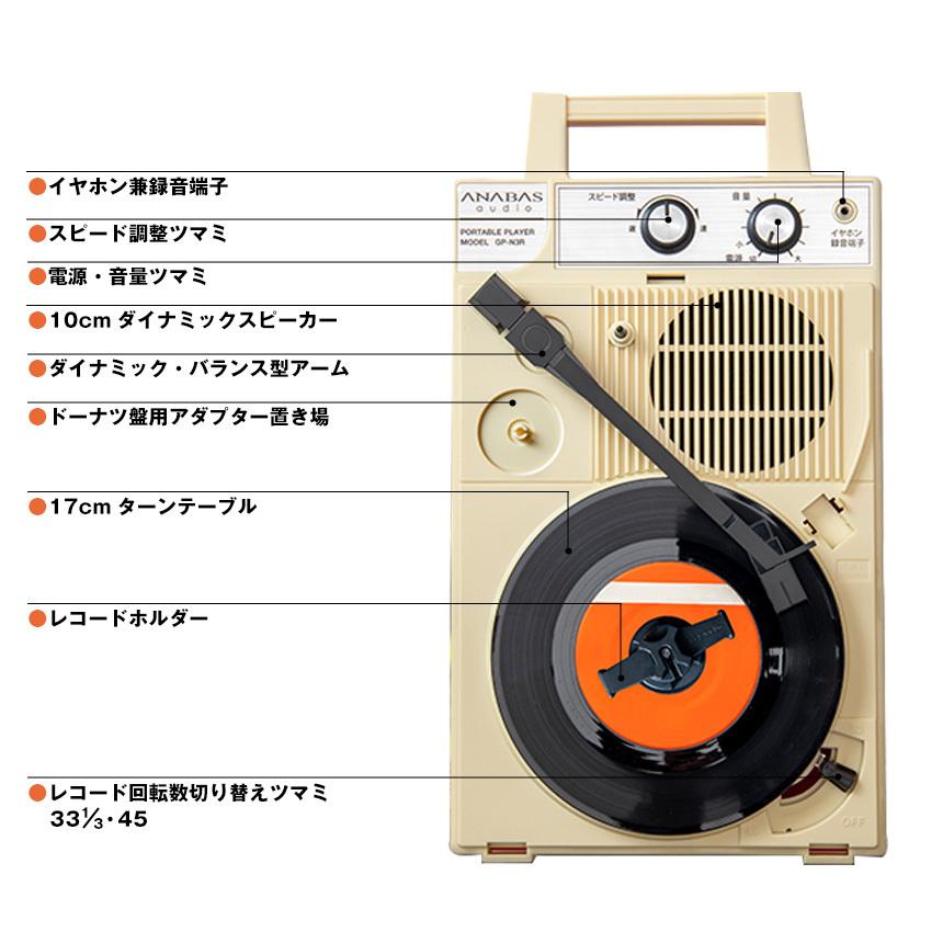 ANABAS（アナバス） レコードプレーヤー 【コロンビアgp-3の復刻版