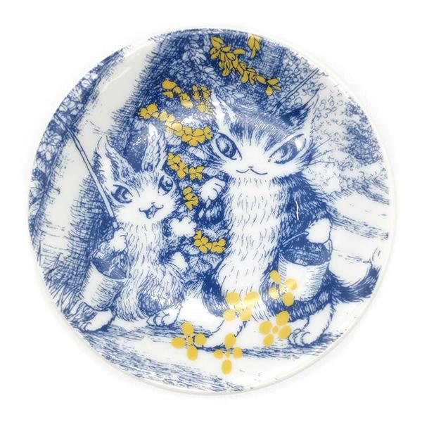 美濃焼小皿セット 冒険物語 わちふぃーるど ダヤン ネコ : わちふぃー