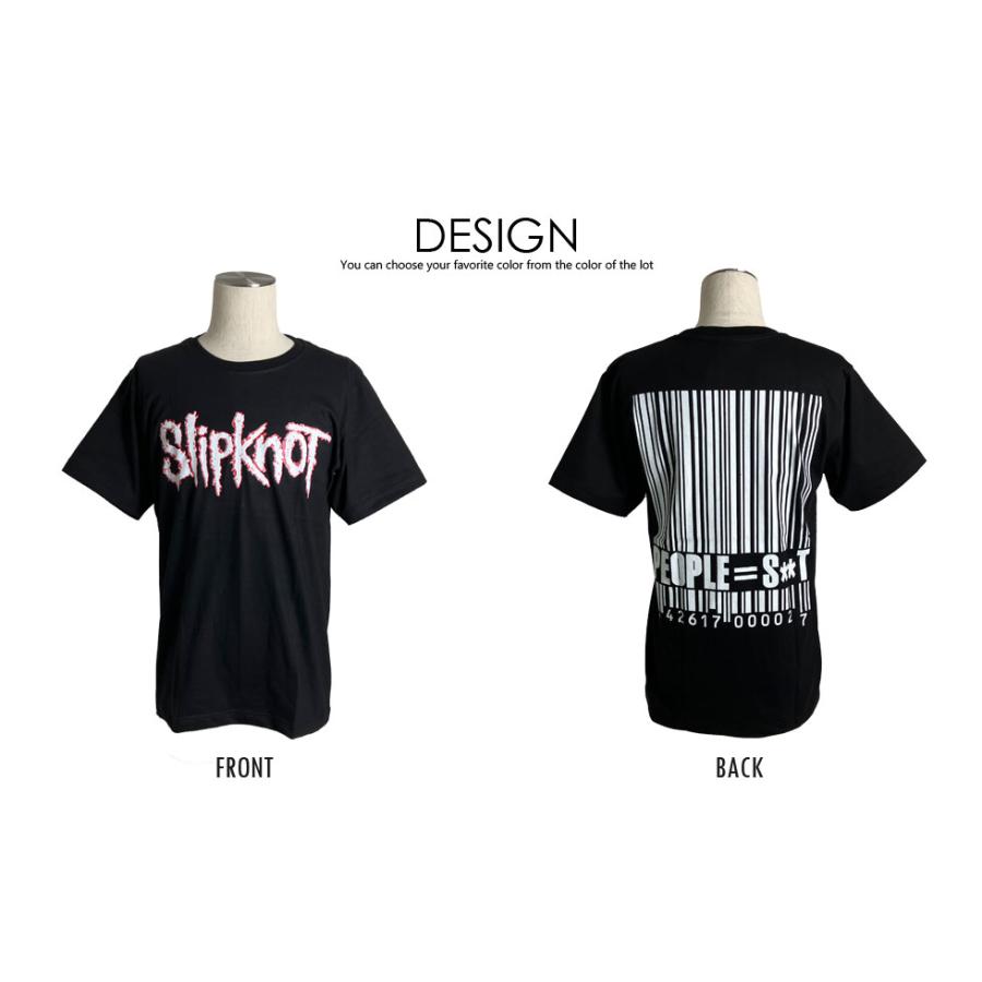 ロックtシャツ バンドtシャツ パンク Slipknot スリップノット メンズ