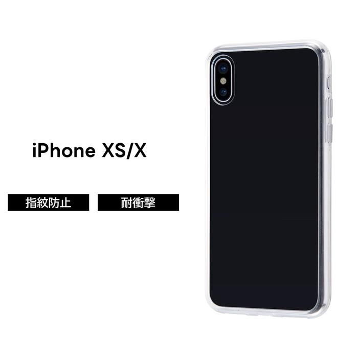 iPhone iPhoneXS iPhoneX ケース クリア ハイブリッド ソフト ハード