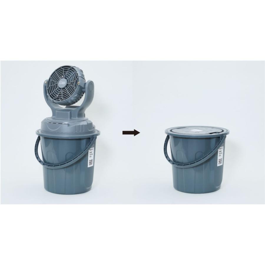 SHOWA(昭和商会) 充電式 ミストワークファン N23-06 工場扇 持ち運び