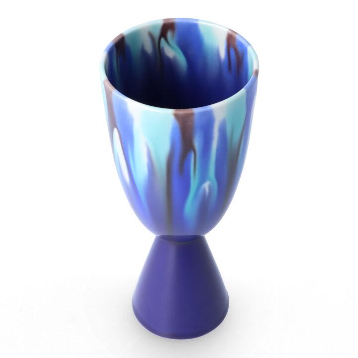 九谷焼 限定品 フリーカップ 耀彩 桐箱入 / 人間国宝 三代 徳田八十吉