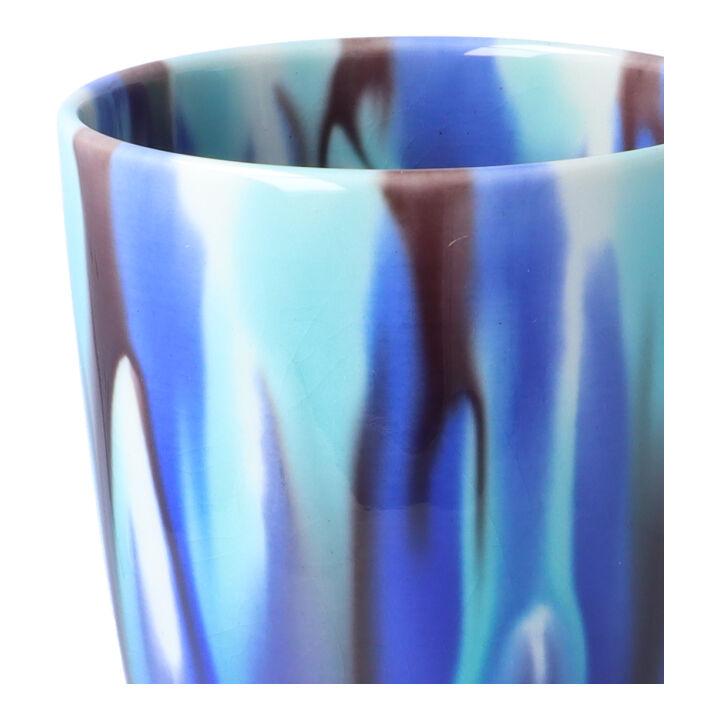 九谷焼 限定品 フリーカップ 耀彩 桐箱入 / 人間国宝 三代 徳田八十吉