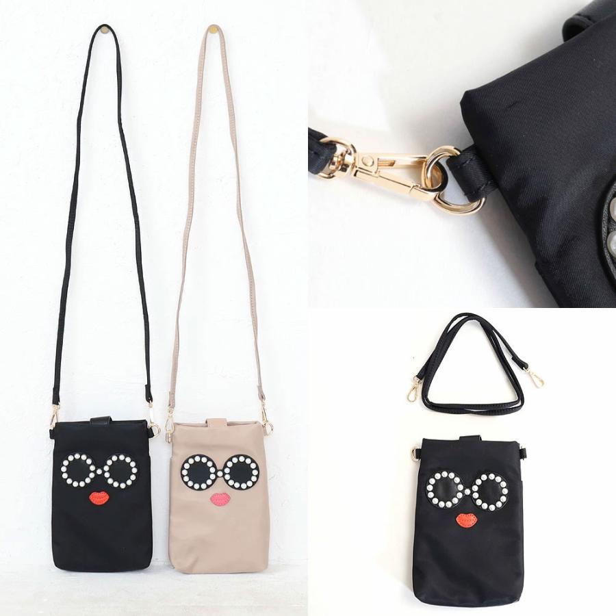 a-jolie（アジョリー） バック パールサングラス モバイルポーチ