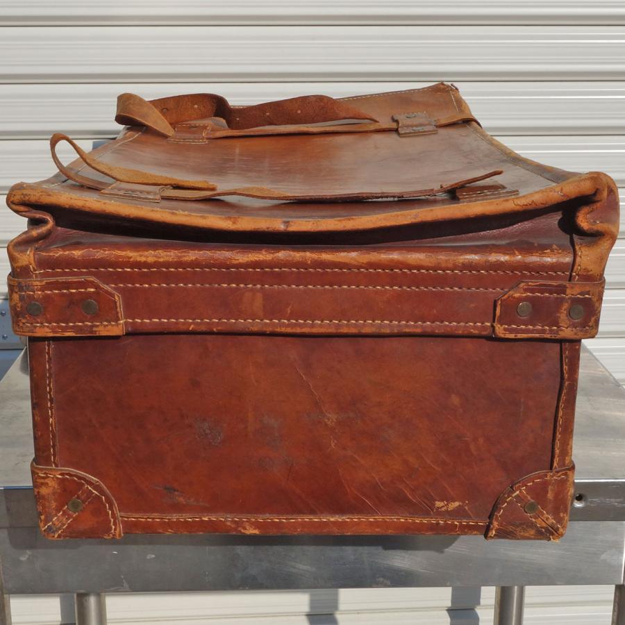 レトロ トランクケース 革 ◇ 幅660×奥行390×高さ260mm ビンテージ