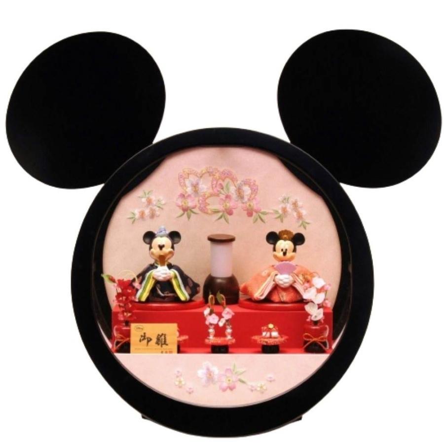 雛人形】【限定】ディズニー ミッキー＆ミニー丸形ケース 親王 ケース