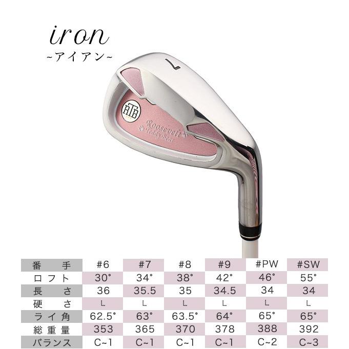 レディース ゴルフクラブセット フルセット10本+CB 初心者にも扱い易く