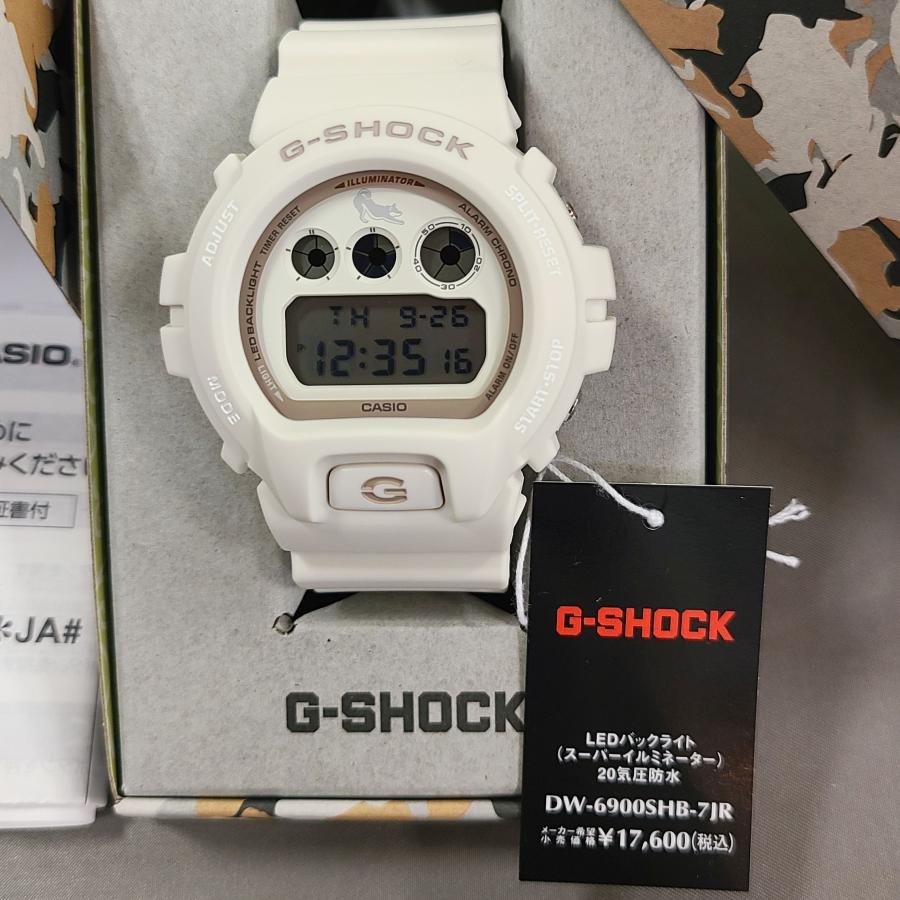 G-SHOCK ジーショック DW-6900SHB-7JR 柴犬デザインモデル 白柴