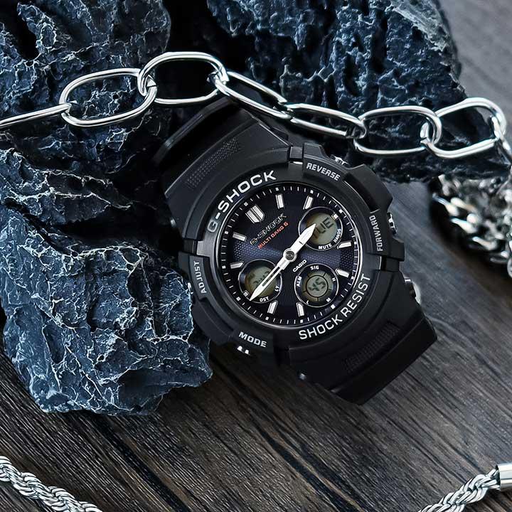 G-SHOCK CASIO カシオ AWG-M100SB-2A 海外モデル 電波ソーラー メンズ