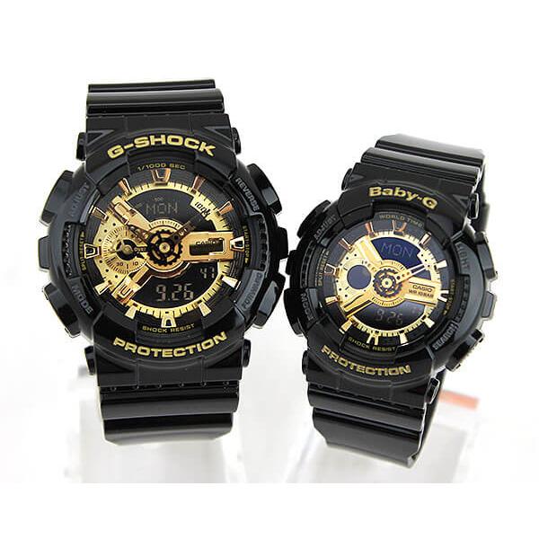 G-SHOCK ペア ペアウォッチ 腕時計 黒 ブラック 金 ゴールド Gショック