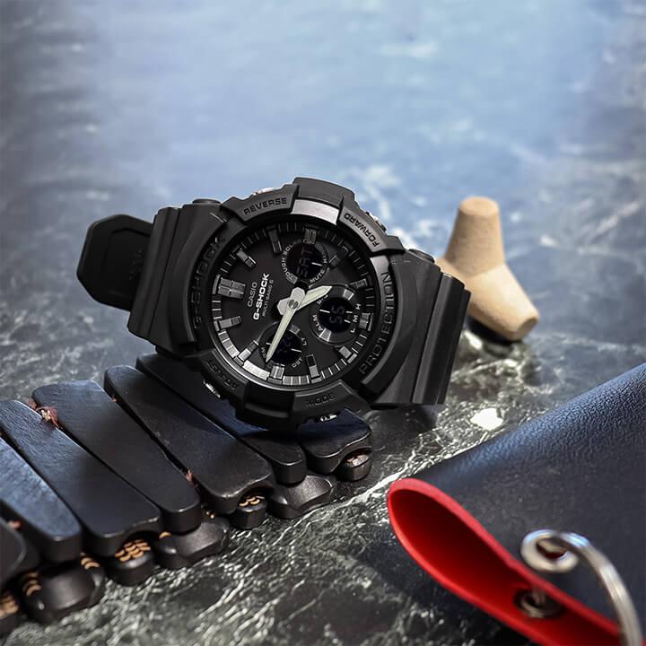 G-SHOCK Gショック カシオ 電波 タフソーラー GAW-100B-1A アナログ