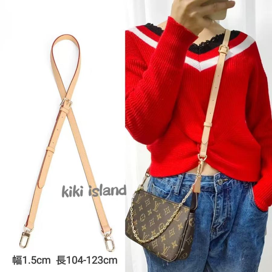 バッグストラップ ルイ・ヴィトン 牛本革 ショルダー ベルト バッグ