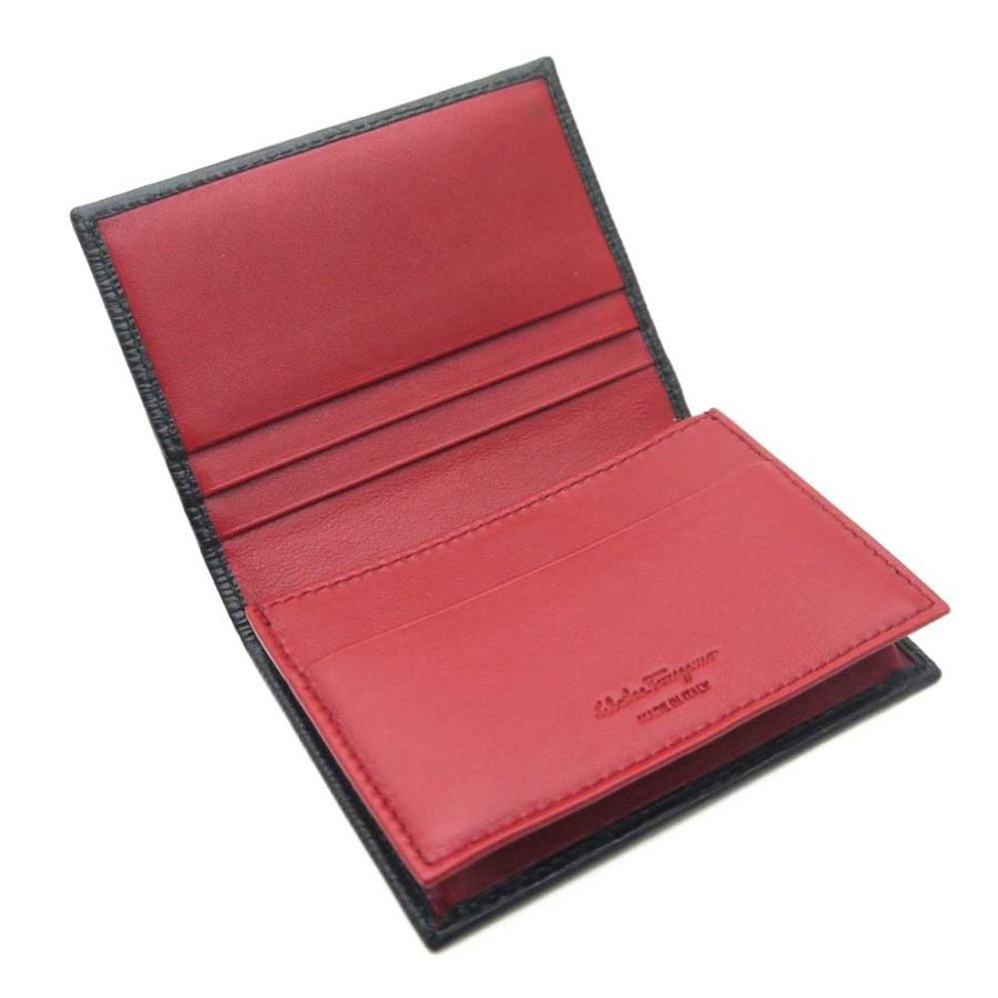 FERRAGAMO（フェラガモ） Salvatore Ferragamo 名刺入れ ブラックx