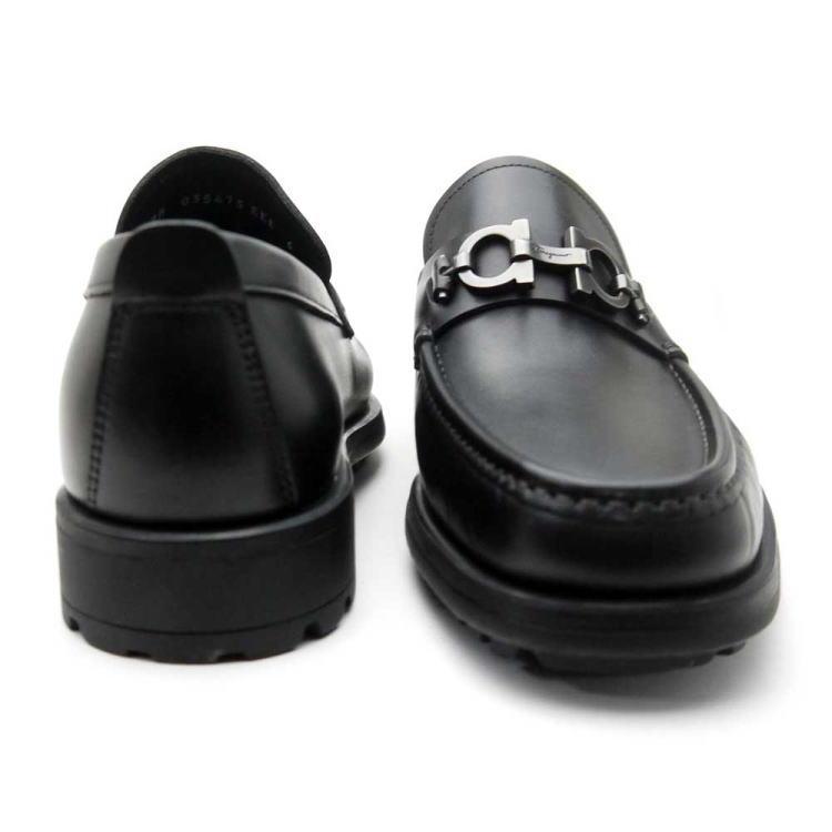 FERRAGAMO（フェラガモ） シューズ ビジネス DAVID ブラック EEE 24.5