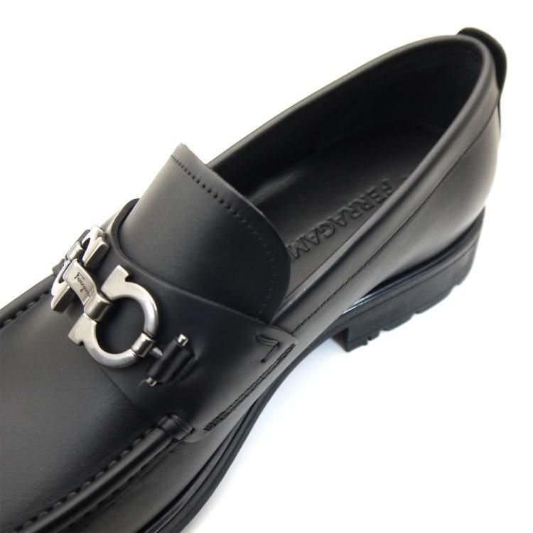 FERRAGAMO（フェラガモ） シューズ ビジネス DAVID ブラック EEE 24.5