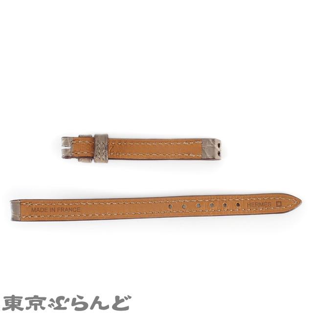 HERMES（エルメス） ベルト Z刻印 グレー系 アリゲーター 腕時計ベルト