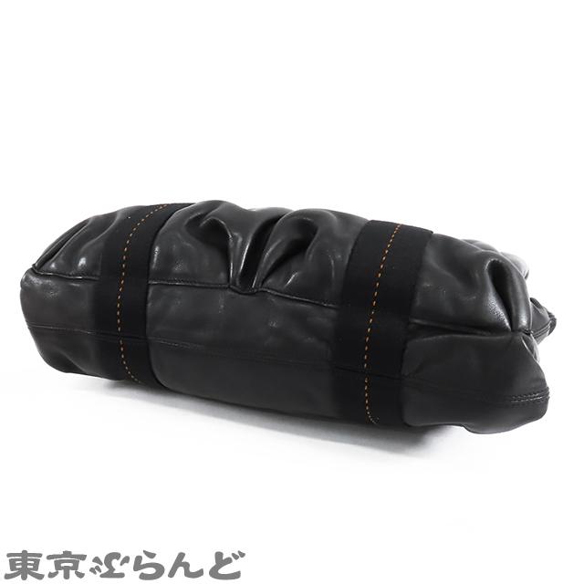 HERMES（エルメス） キャラバン ホリゾンタル MM ブラック 黒 シルバー