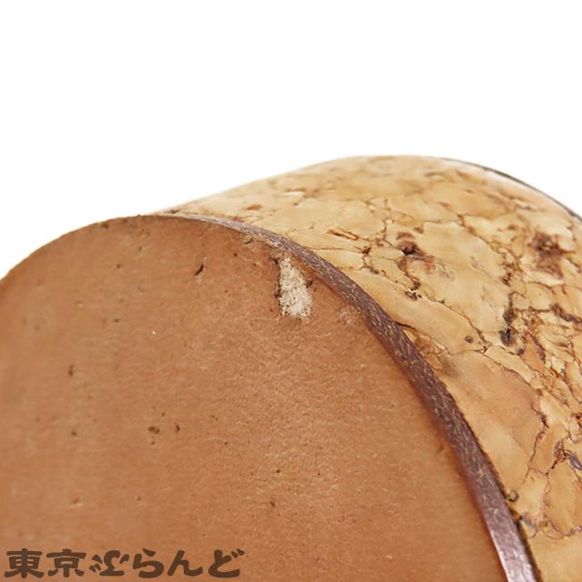 CHANEL（シャネル） コルク ウェッジソール サンダル ブラックx