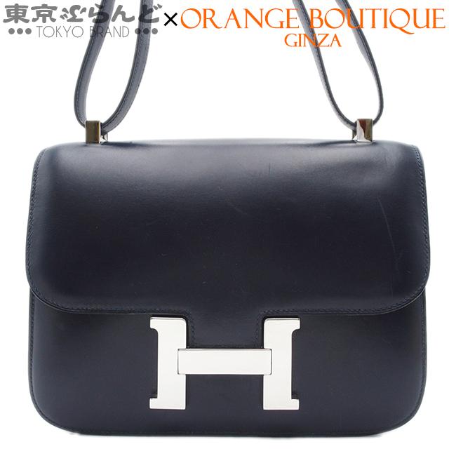 HERMES（エルメス） コンスタンス 23 〇H刻印 ネイビー シルバー金具