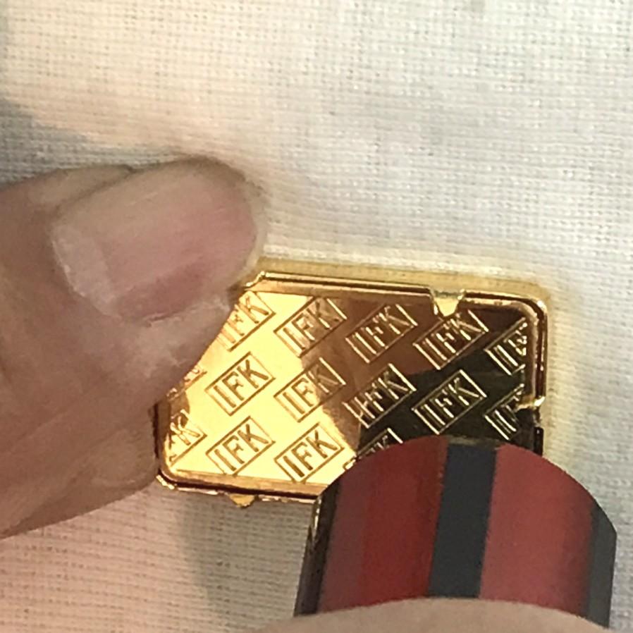 24金 純金 [石福 純金インゴット 2.5g] ゴールドバー+専用ペンダント枠