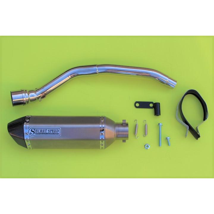 SECRET SPEED☆カワサキ スーパーシェルパ スリップオンマフラー