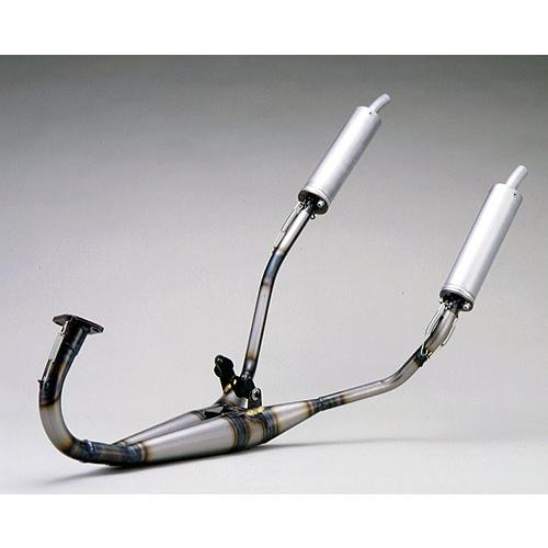 ORM製 ヤマハ TZR50 分散チャンバー アルミサイレンサー 耐熱クリア