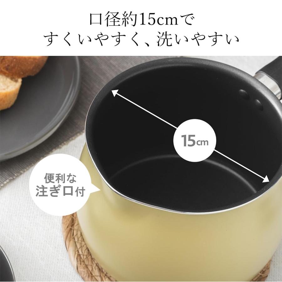 マルチポット IH対応 1台6役 片手鍋 1.9L やかん ケトル ふた付き 深型