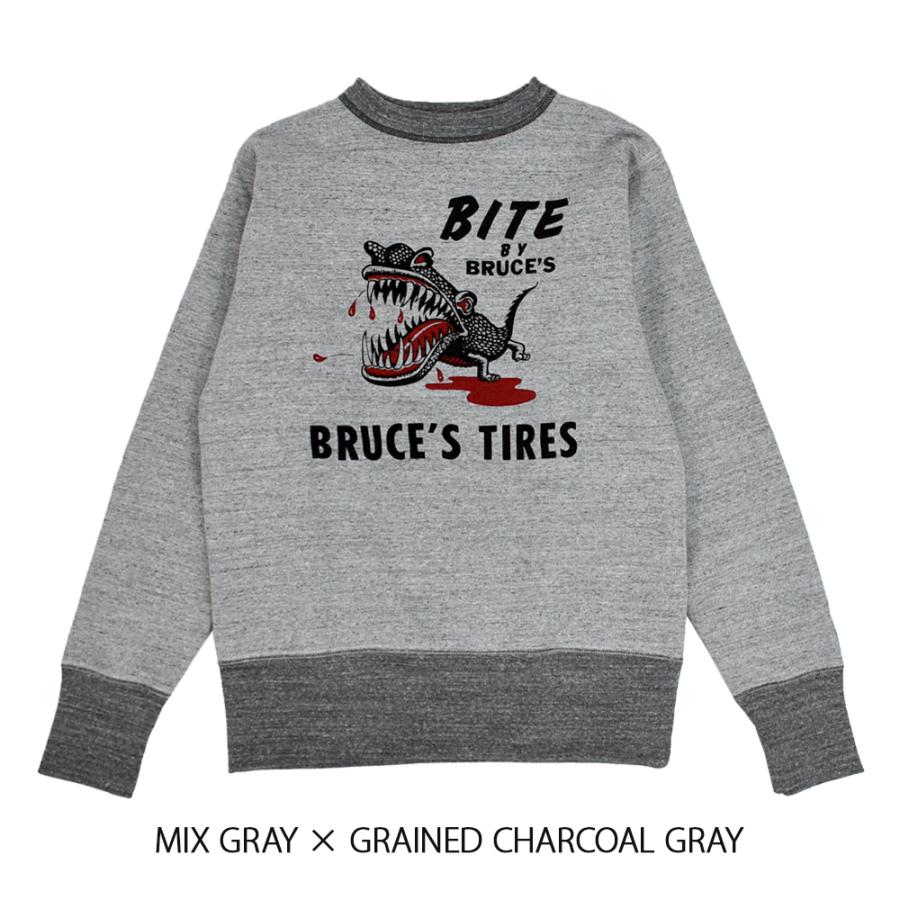 フリーホイーラーズ（FREEWHEELERS） スウェット -BRUCE'S TIRES- CREW