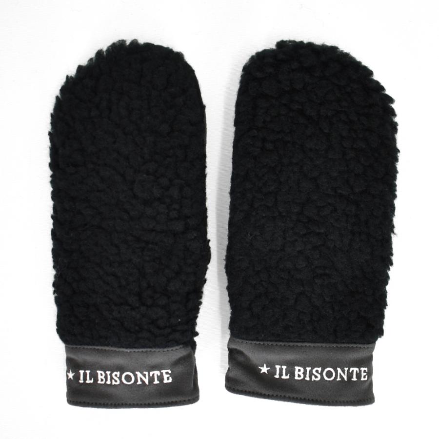 IL BISONTE（イルビゾンテ） 手袋 ミトンボアグローブ 内側フリース
