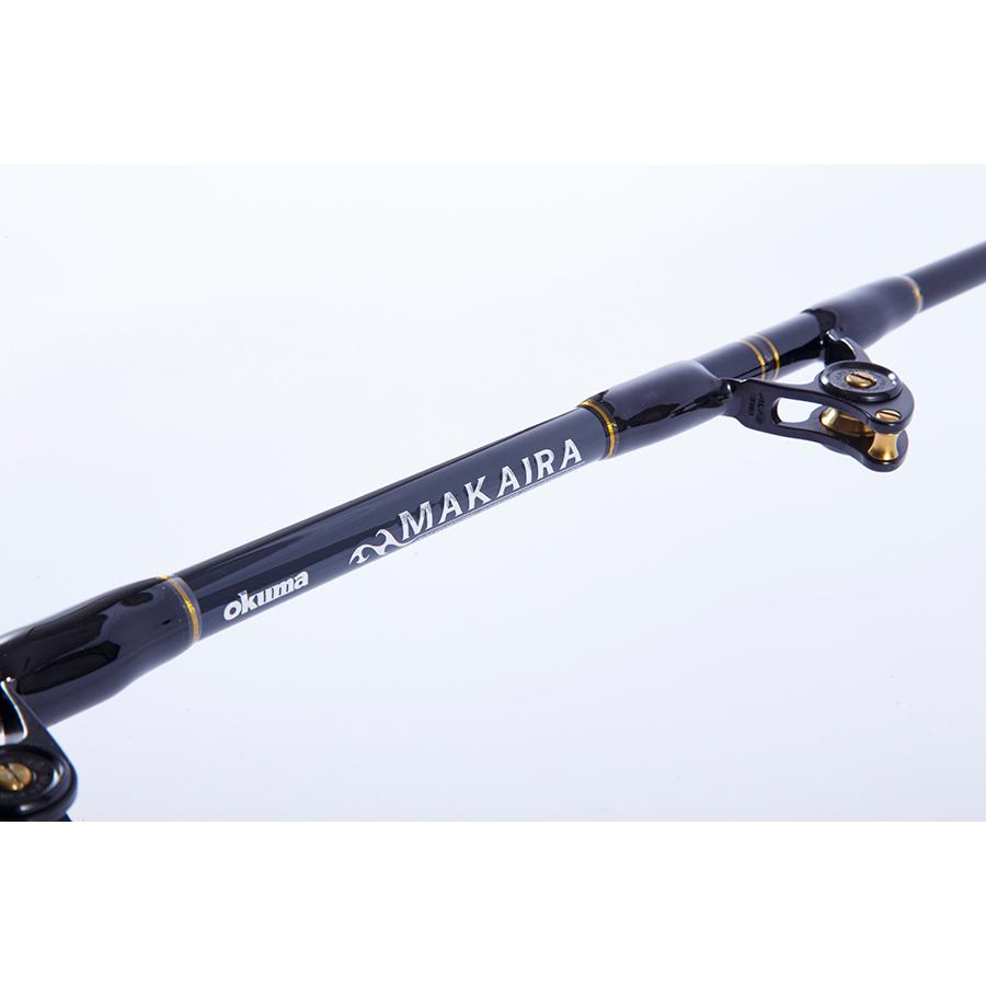 オクマ マカイラ トローリング ロッド 80lb カーブ バットロング