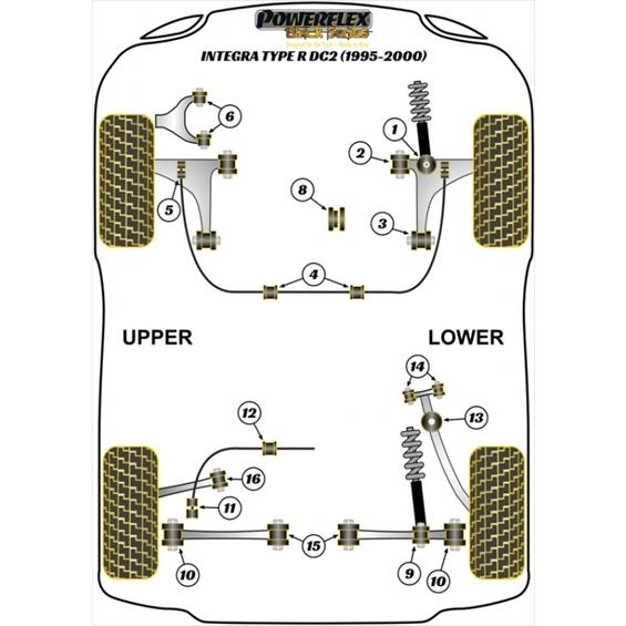 DC5 インテグラ タイプR リア アッパーアーム アウターブッシュ (24