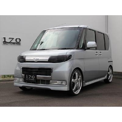 タントカスタム L375S ヘッドライトカバー スモーク : エアロ.カスタム