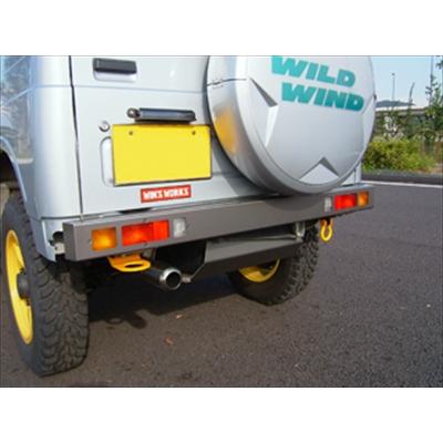 ジムニー JA11 リアボックスバンパー メーカー塗装品 ブラック 取付込