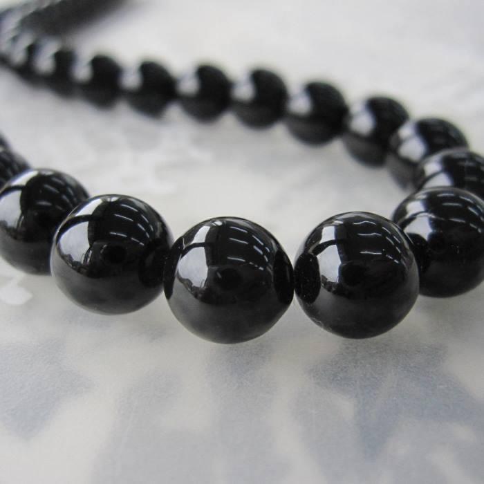 黒珊瑚 ネックレス （9mm） G.SILVER 葬儀 喪服 フォーマル 宝石サンゴ