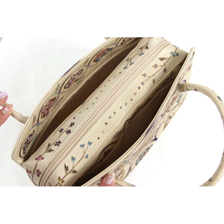 岡重謹製 利休バッグ お茶席バッグ 正絹友禅バッグ 女性用 お茶席