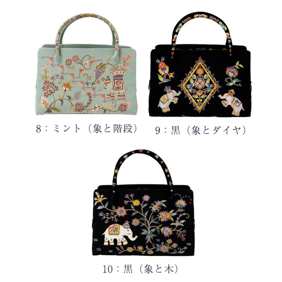 岡重謹製 利休バッグ お茶席バッグ 正絹友禅バッグ 女性用 お茶席