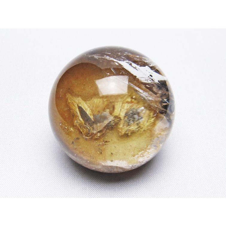 ゴールドタイチン ルチルクォーツ 水晶 丸玉 スフィア 45mm 一点物