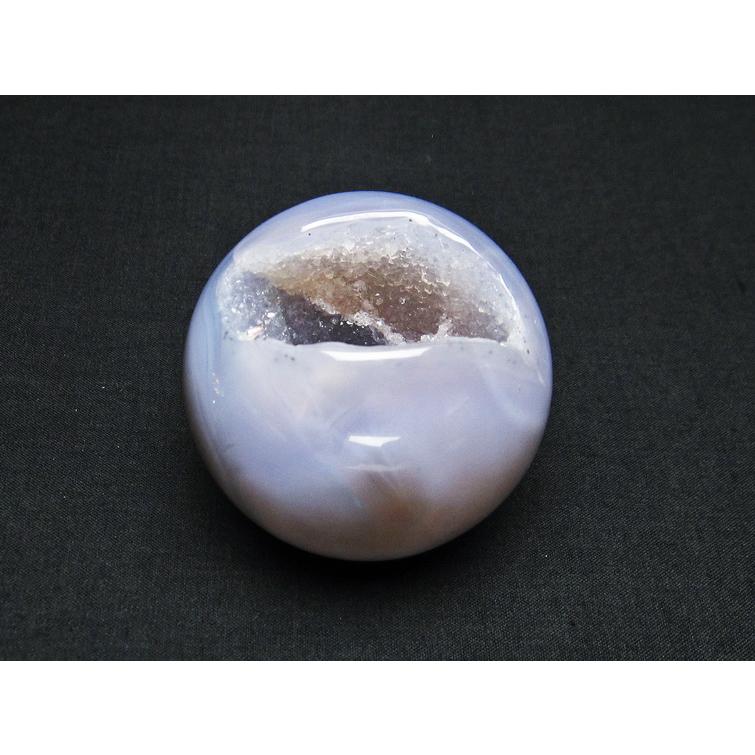 アゲート 笑口丸玉 ジオード スフィア 丸玉 一点物 141-5150 : 天然石